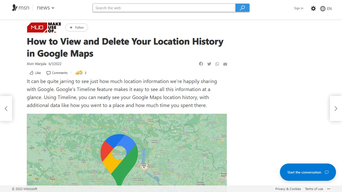 How to View and Delete Your Location History in Google Maps - MSN