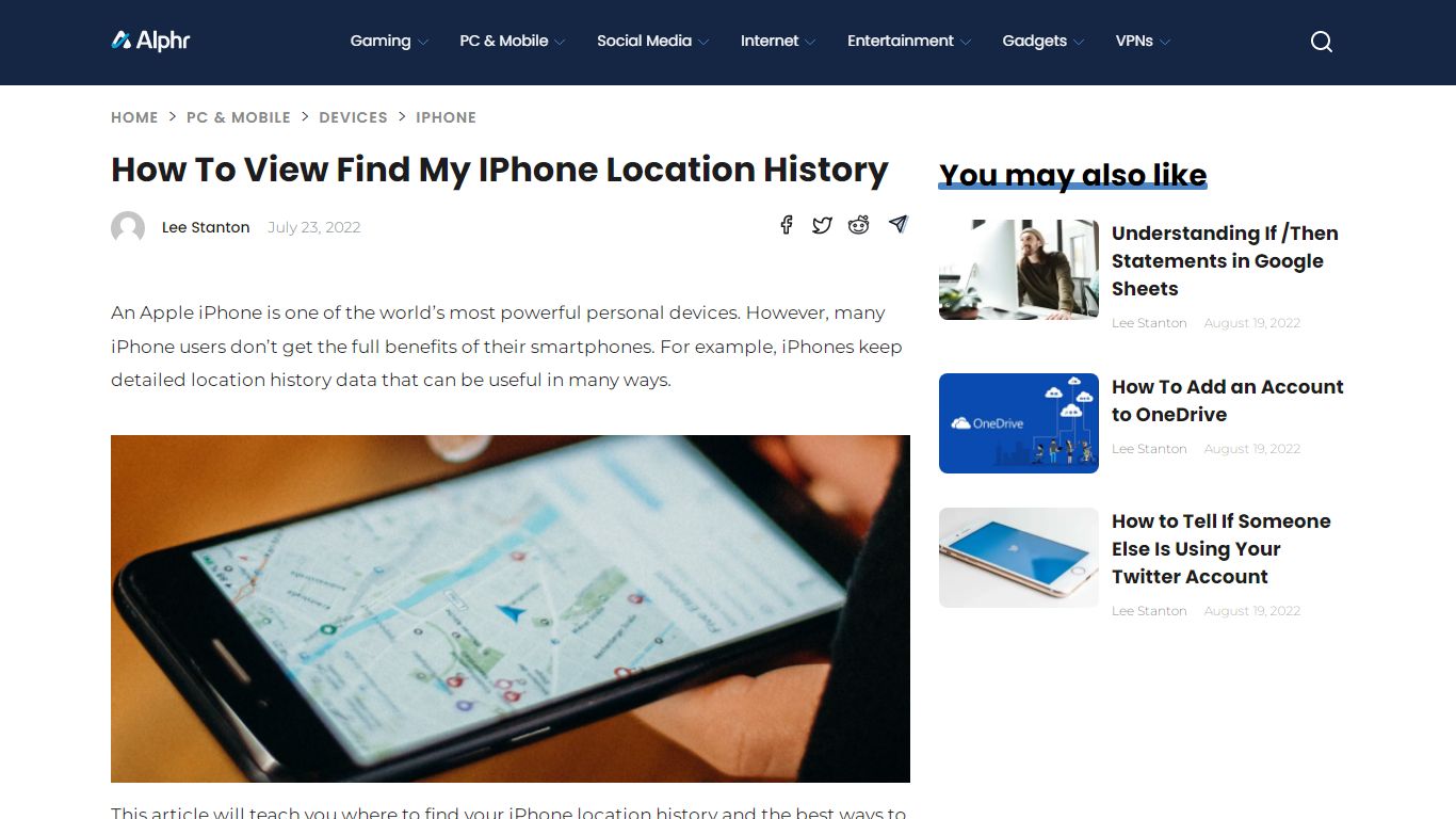 How to View Find My iPhone Location History - Alphr